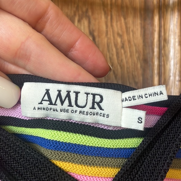 AMUR Annika Knit Set in Vibrant Colorful Stripe - Picture 13 of 16